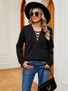 Hoodie - Lace-Up Stretch Rayon Opaque Long Sleeve Top Apparel & Accessories > Clothing > Tops > Hoodies autopostr_pinterest_71901 autopostr_pinterest_72819 M.N.Y Ship From Overseas sync-pinterest