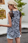 Tank Top - V-Neck Sleeveless Lace - Animal Print Casual Apparel & Accessories > Clothing > Tops Lace Leopard Romantichut Scalloped Shiny Ship From Overseas Spliced Spliced Lace sync-pinterest Tank