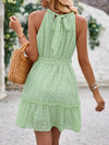 Dress - Mini - Cami - Sleeveless - Tied Frill - Cute - Casual 5-1-overseas Golden Gueen Ship From Overseas