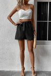 Women's Casual Solid Tie Lace Polyester Shorts Apparel & Accessories > Clothing > Shorts Hundredth Ship From Overseas sync-pinterest