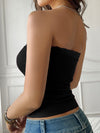 Viscose Top - Stretch Lace Detail - Opaque Elastic Blend Apparel & Accessories > Clothing > Tops Devine Ship From Overseas sync-pinterest