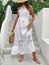 Dress - Maxi - Cami - Sleeveless - Lace Detail - Flowy - Lightweight 5-1-overseas Macido Ship From Overseas