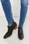 Black Ankle Boots - Crossover - Cowboy Chic - Low Heels - Block Heel - Black 5-5-shoes-usa Melody Ship from USA