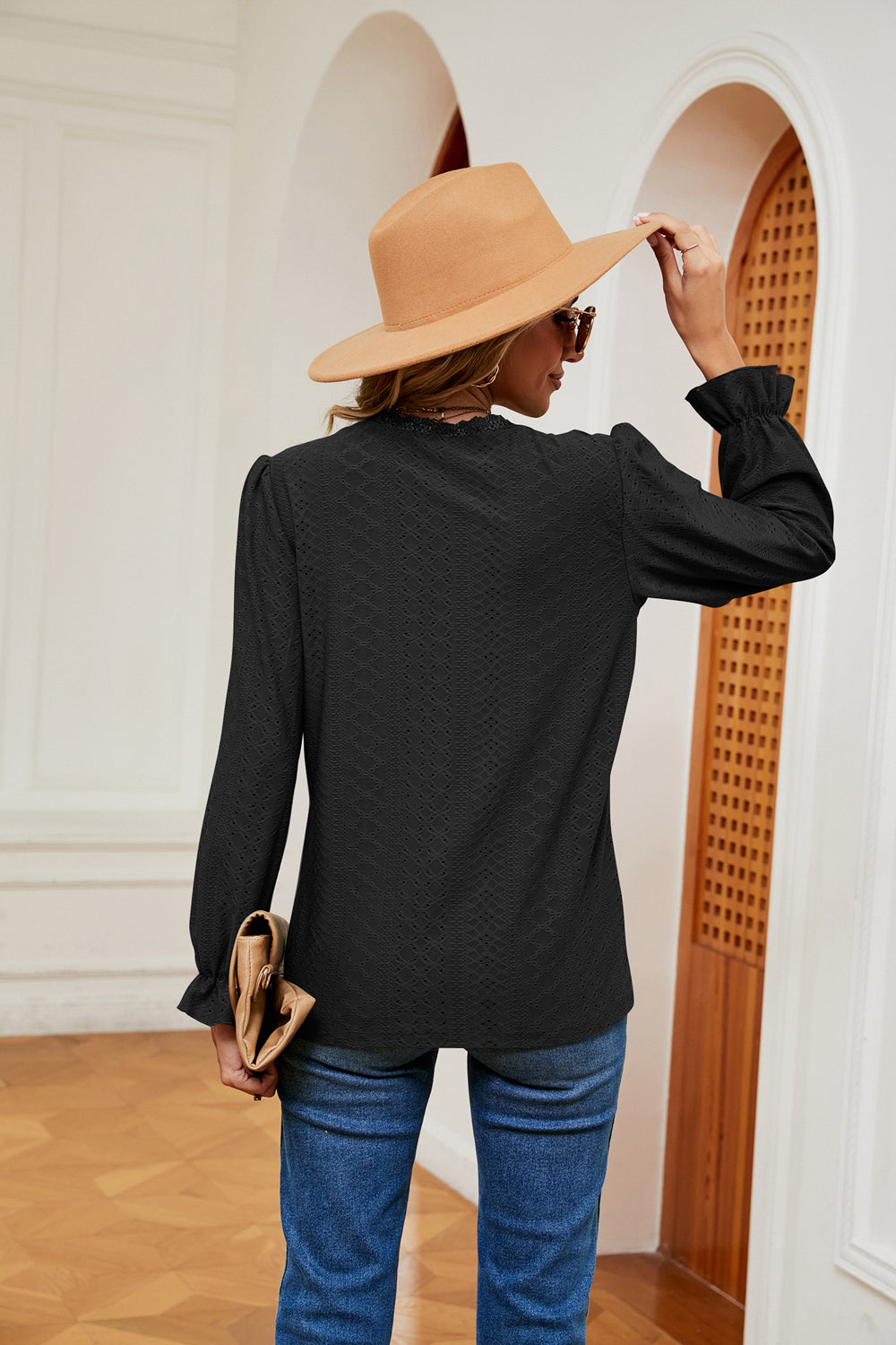 Rayon Top - Lace Detail - Opaque Finish - Stretch Fabric Apparel & Accessories > Clothing > Tops autopostr_pinterest_72819 Ship From Overseas sync-pinterest X&D