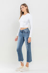 Denim Jeans - Mid Rise - Frayed Hem - Raw Edge - Pockets Apparel & Accessories > Clothing > Pants Lovervet Only Available for U.S. Residents Ship from USA sync-pinterest