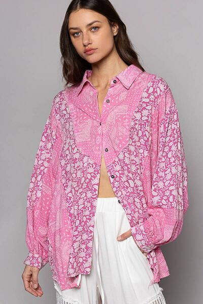 Paisley Print Shirt - Long Sleeve - Button Down autopostr_pinterest_71901 new PinterestNew POL Ship from USA shirt