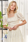 Top - Peasant Style - Lace - Smocked Waist - Flowy - Lightweight 5-2-usa ADORA Ship from USA
