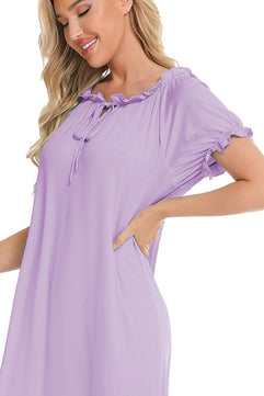 Short Sleeve Lounge Dress