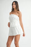 Tube Top Shorts Set - Eyelet Lace - Smocked Peplum Apparel & Accessories > Clothing > Outfits & Sets autopostr_pinterest_71901 autopostr_pinterest_72819 MABLE Only Available for U.S. Residents Ship from USA sync-pinterest