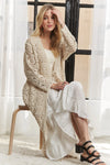 Cardigan - Crochet Elastic Long Sleeve - Cotton Openwork Layering 4-29 ADORA Ship from USA