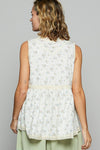 Peplum Blouse - V-Neck Sleeveless - Floral Lace Trim Apparel & Accessories > Clothing > Tops autopostr_pinterest_71901 autopostr_pinterest_72819 Only Available for U.S. Residents POL Ship from USA sync-pinterest