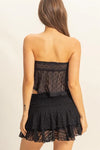 Tube Top - Lace Bustier Flowy - Feminine Chic Elegant Style 4-23-usa HYFVE Ship from USA