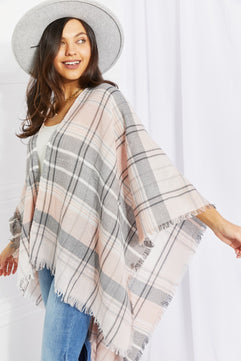 Plaid Lightweight Poncho