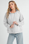 Hoodie - Lace Detail - Drawstring - Kangaroo Pocket Apparel & Accessories > Clothing > Tops Aemi+Co autopostr_pinterest_71901 autopostr_pinterest_72819 Only Available for U.S. Residents Ship from USA sync-pinterest