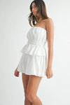 Tube Top Shorts Set - Eyelet Lace - Smocked Peplum Apparel & Accessories > Clothing > Outfits & Sets autopostr_pinterest_71901 autopostr_pinterest_72819 MABLE Only Available for U.S. Residents Ship from USA sync-pinterest