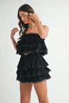 Crop Top Mini Skirt Set - Ruffle Layered - Lace Trim Apparel & Accessories > Clothing > Outfits & Sets autopostr_pinterest_71901 autopostr_pinterest_72819 MABLE Only Available for U.S. Residents Ship from USA sync-pinterest