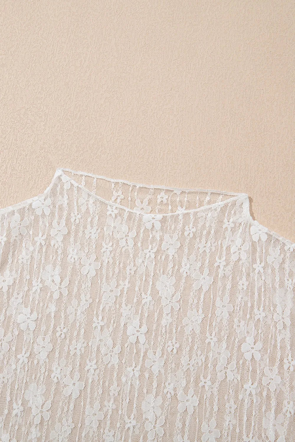 Sheer Floral Lace Long Sleeve Slim Fit Top 4-16-overseas Ship From Overseas SYNZ