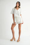 Crop Top Skort Set - Buttoned Lace Detail - Two-Piece Outfit Apparel & Accessories > Clothing > Outfits & Sets autopostr_pinterest_71901 autopostr_pinterest_72819 MABLE Only Available for U.S. Residents Ship from USA sync-pinterest