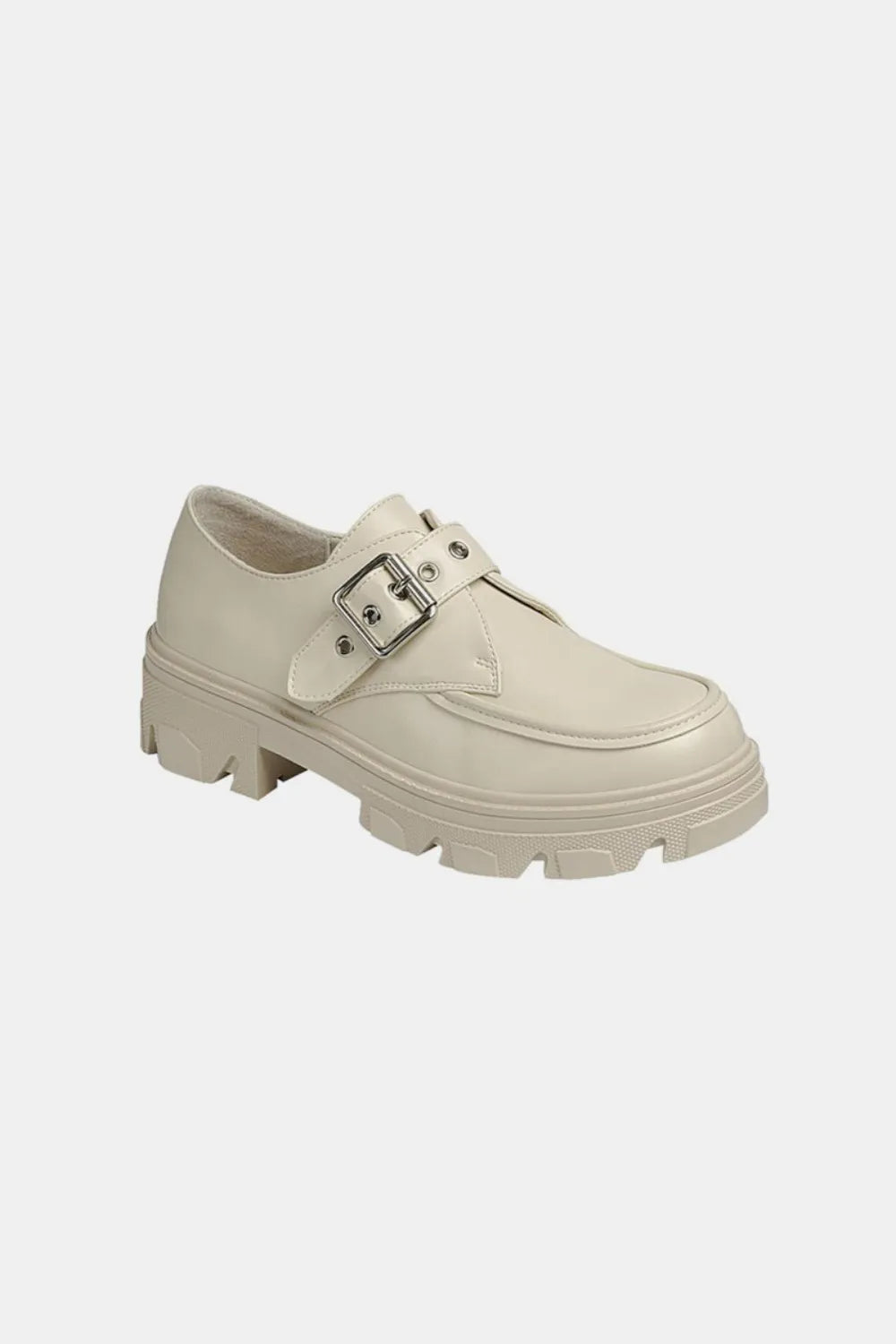 Bone Loafers - Buckled Platform - Lug Sole - Comfortable - Stylish 5-5-shoes-usa autopostr_pinterest_71901 autopostr_pinterest_72819 Forever Link Ship from USA
