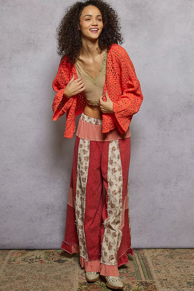 Women’s Open Front Crochet Pattern Cardigan 10-31 POL Ship from USA