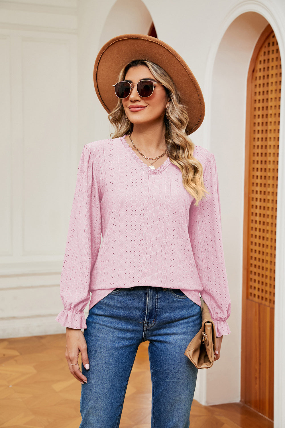 Rayon Top - Lace Detail - Opaque Finish - Stretch Fabric Apparel & Accessories > Clothing > Tops autopostr_pinterest_72819 Ship From Overseas sync-pinterest X&D