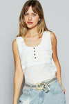 Tank Top - Lace Trim Scoop Neck - Wide Strap Apparel & Accessories > Clothing > Tops autopostr_pinterest_71901 autopostr_pinterest_72819 Only Available for U.S. Residents POL Ship from USA sync-pinterest